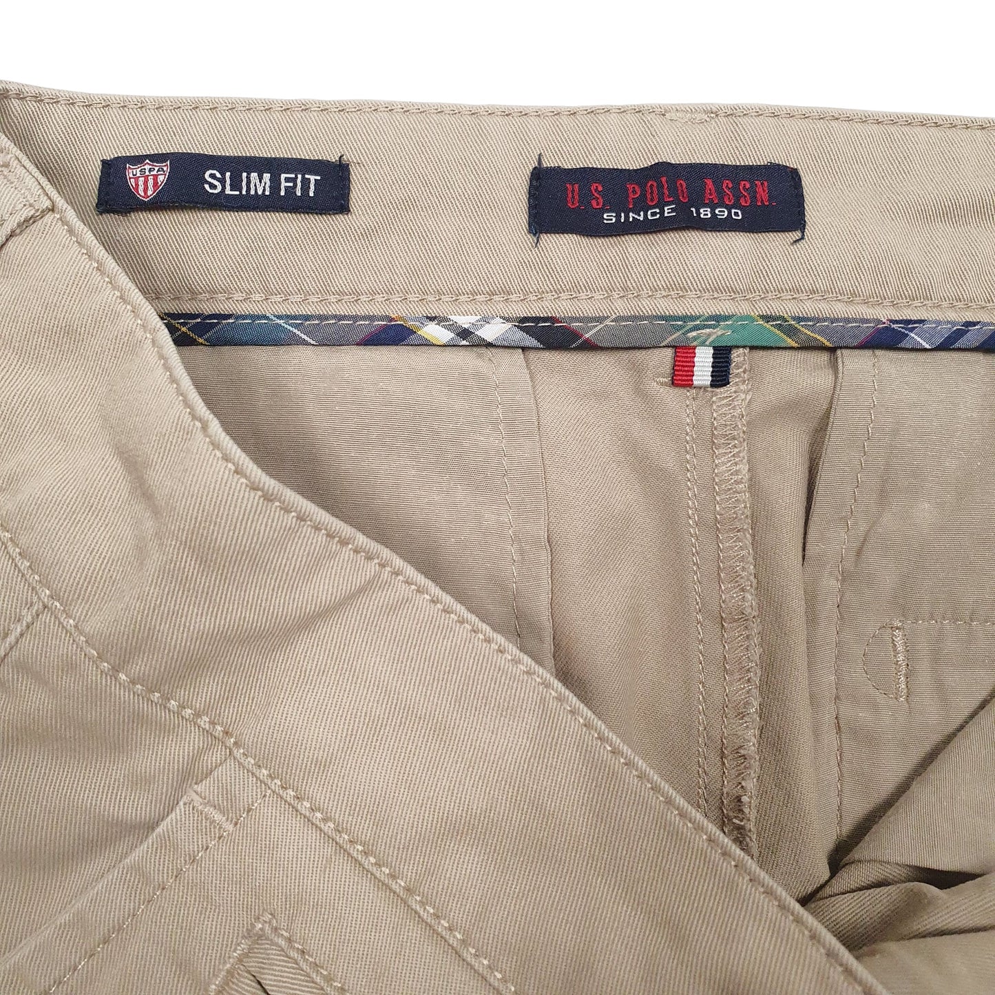 Mens Beige US Polo Assn   Trousers