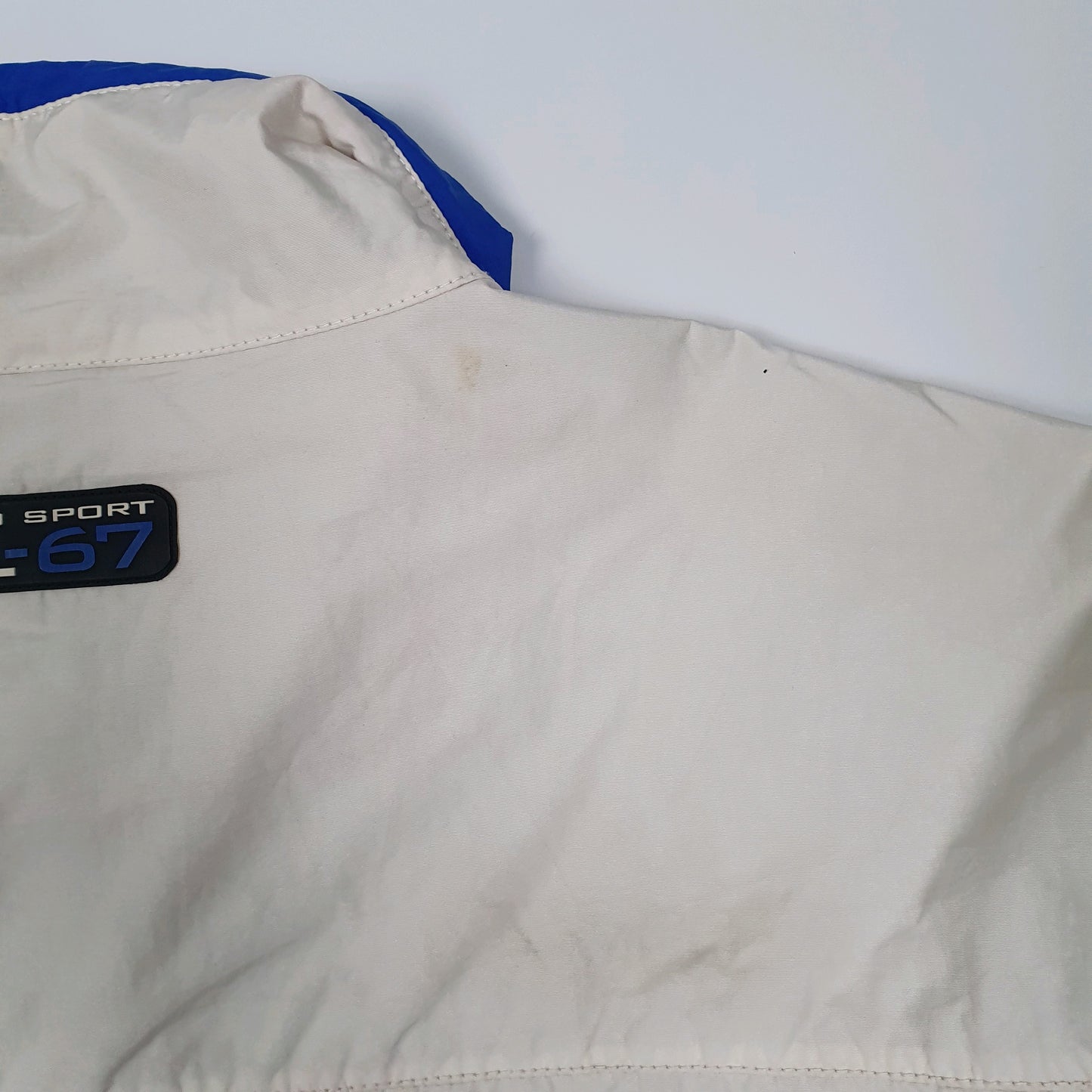 Mens White Ralph Lauren Polo Sport Vintage 90s  Coat