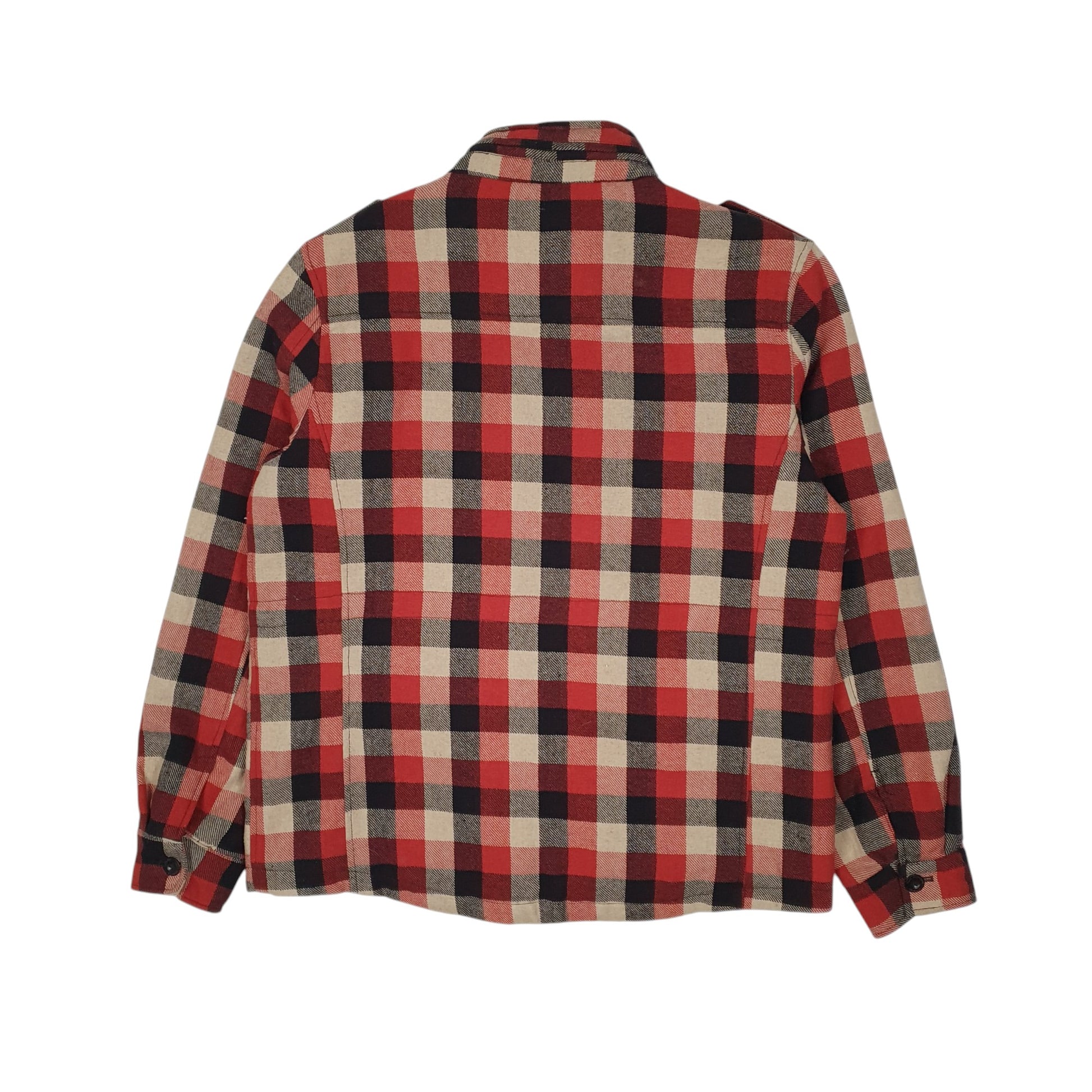 Mens Red Zara Cruiser Plaid Bomber  Coat