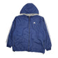 Mens Navy Adidas Vintage 90s Reversible Hoodie  Coat