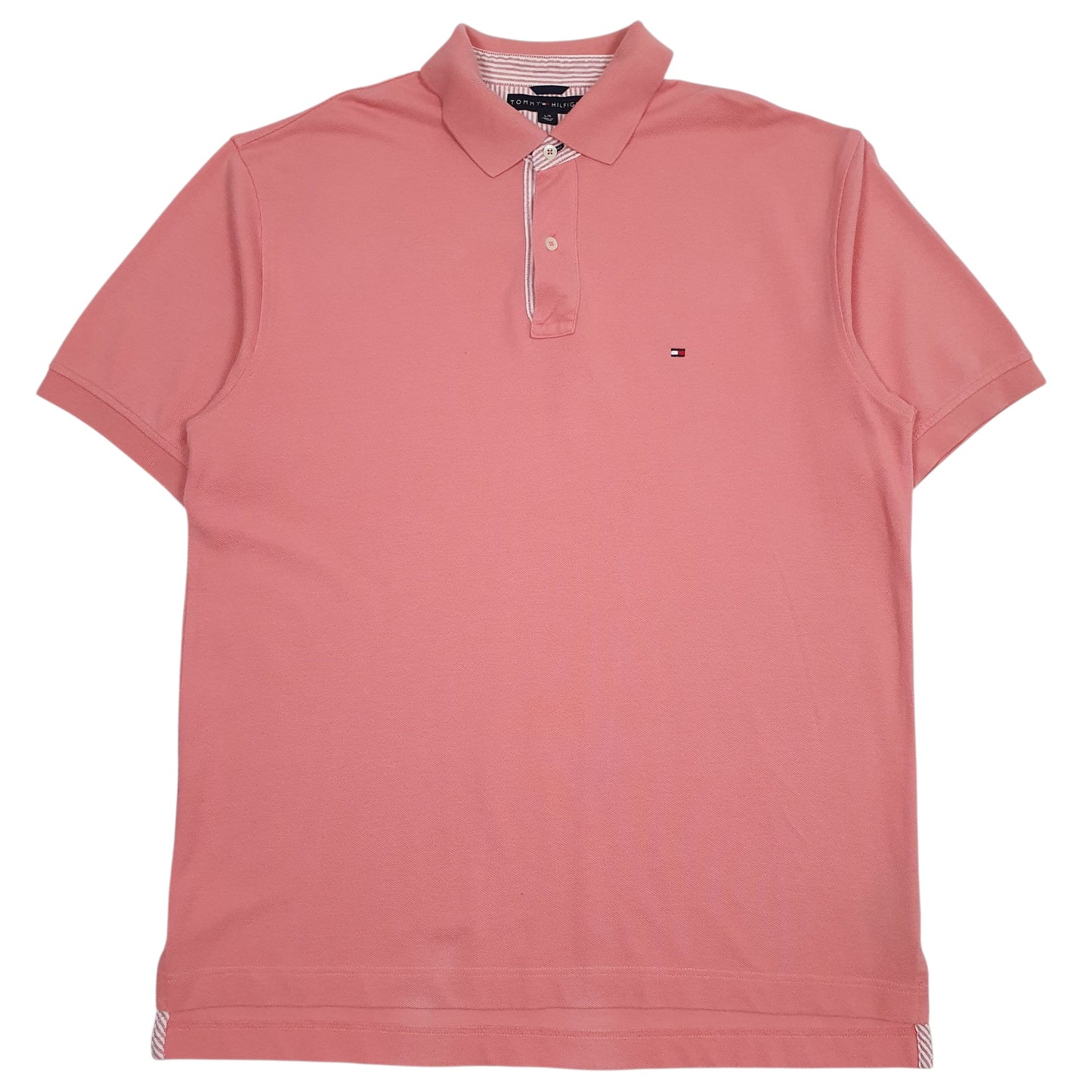 Mens Pink Tommy Hilfiger  Short Sleeve Polo Shirt