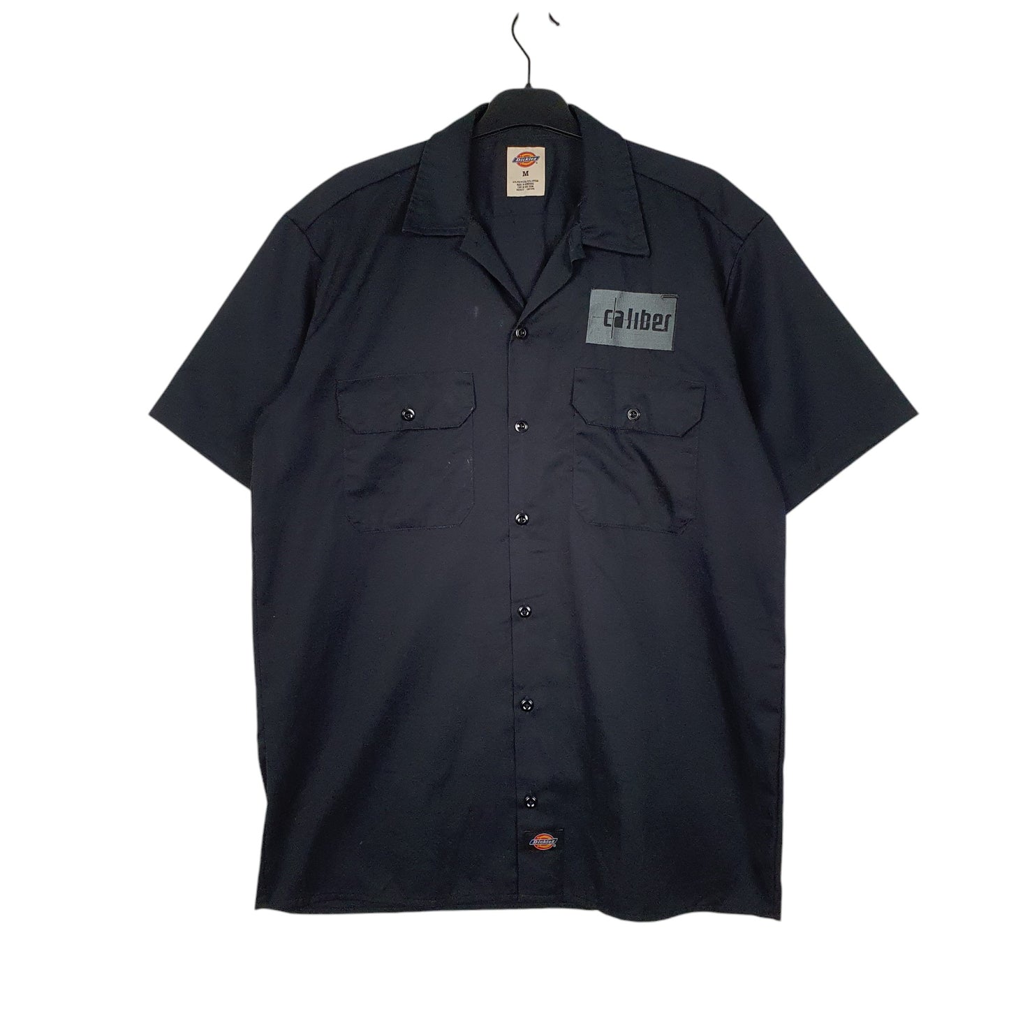 Mens Black Dickies Workwear Short Sleeve Shirt