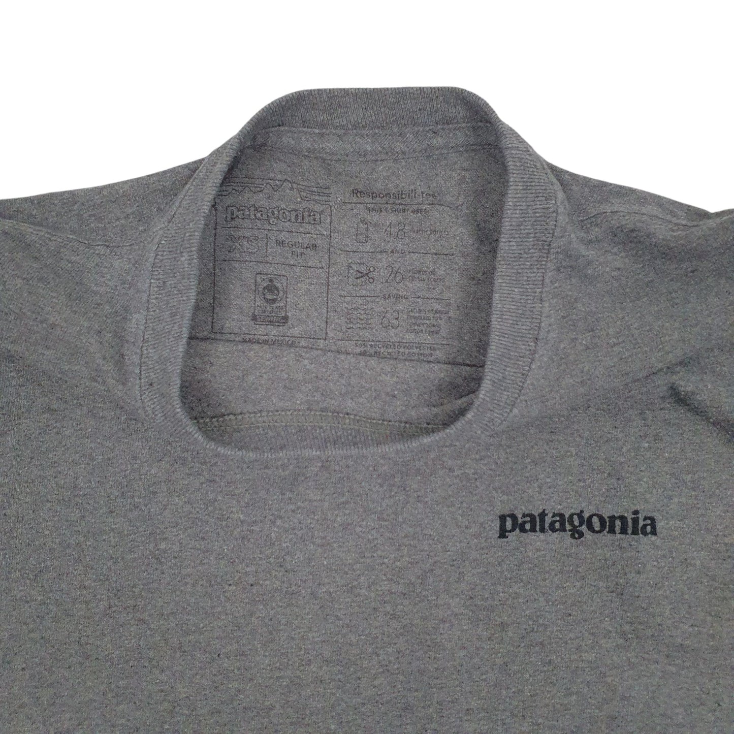 Mens Grey Patagonia   T Shirt