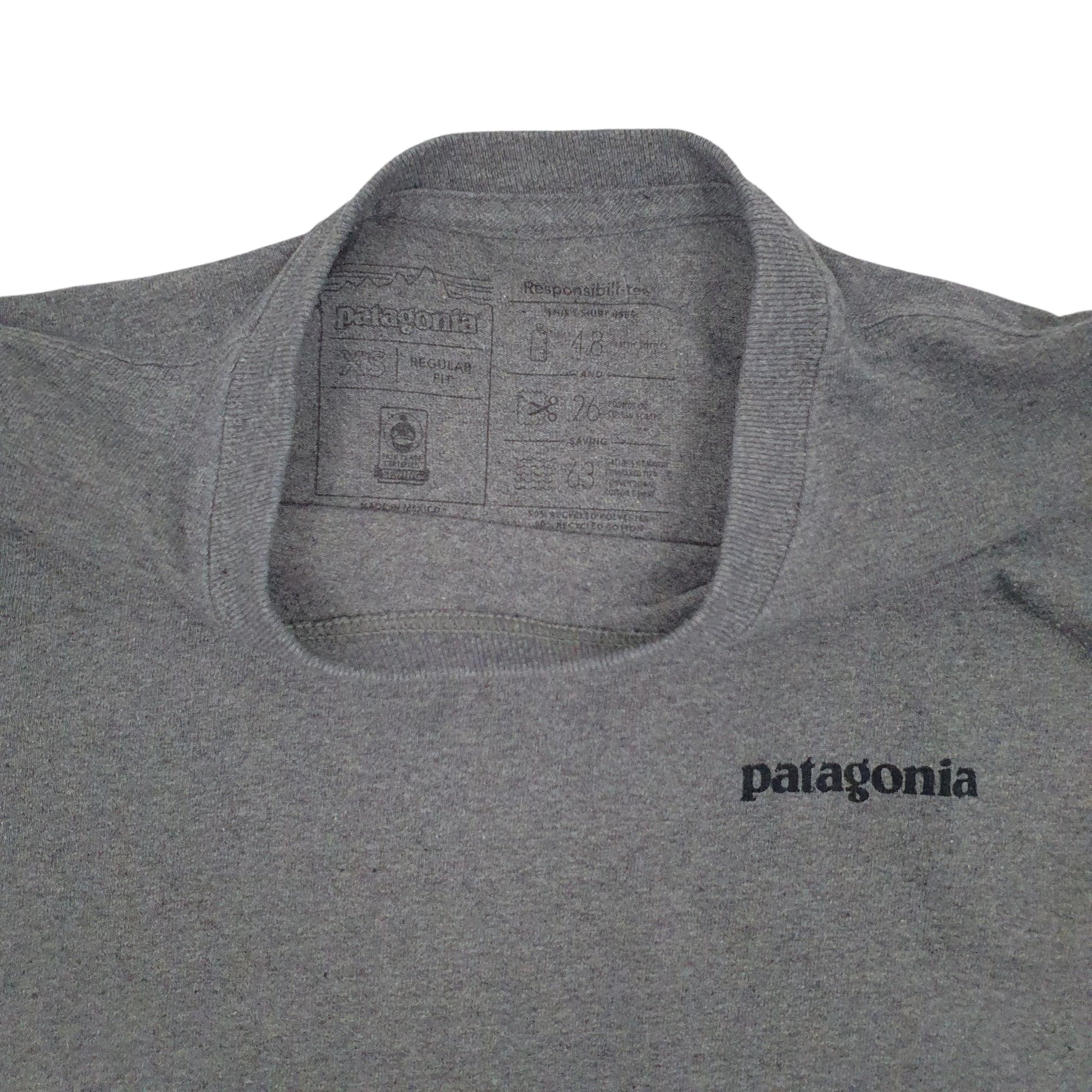 Mens Grey Patagonia   T Shirt