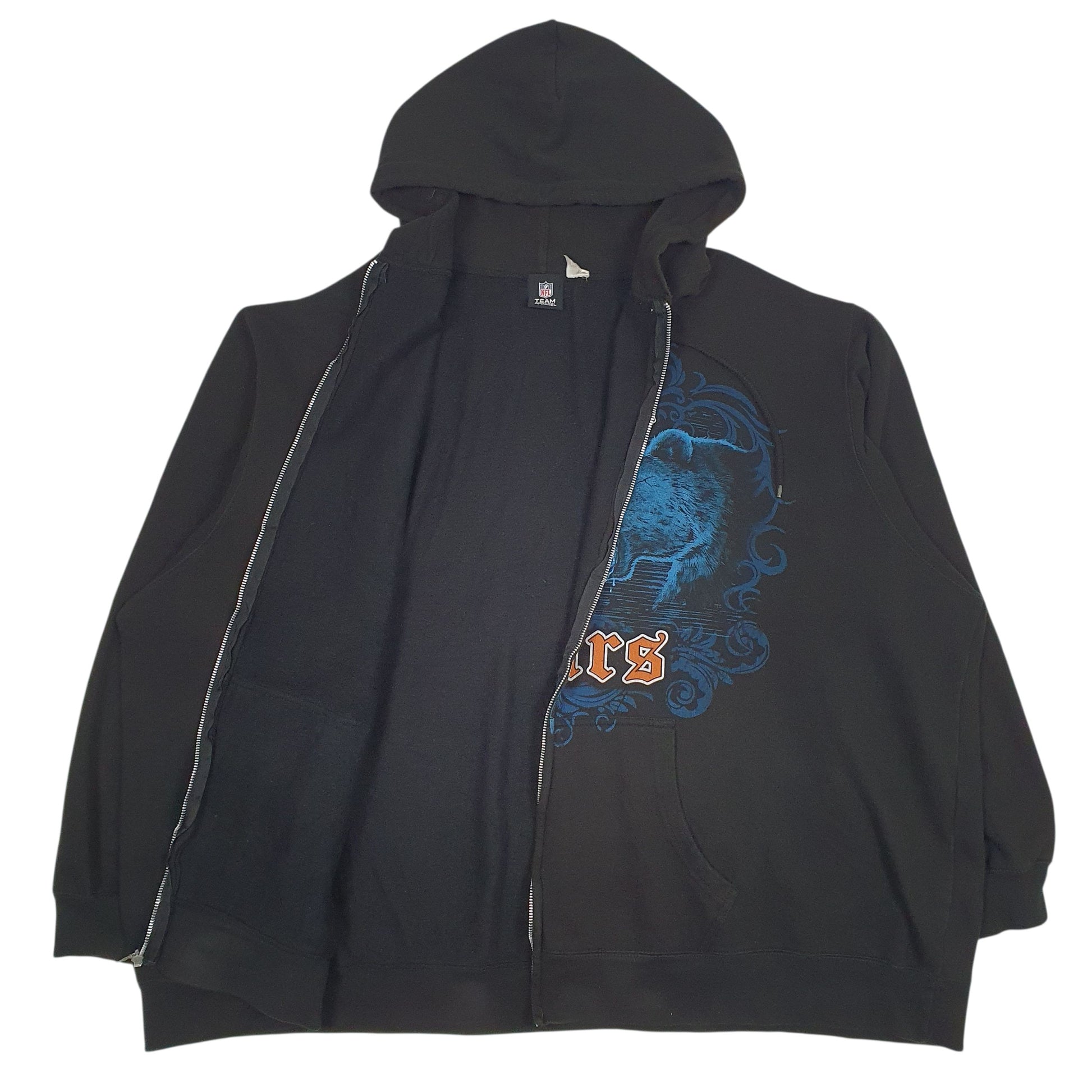 Mens Black NFL Chicago Bears Full Zip Jumper