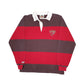 Mens Red Barbarian Rugby St Lawrence Saints Long Sleeve Polo Shirt