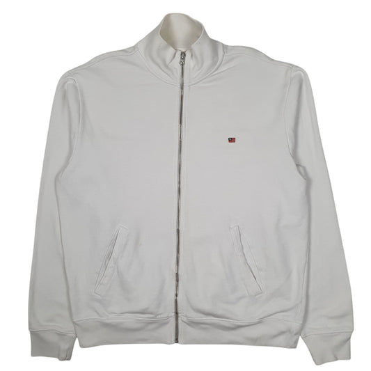 Mens White Ralph Lauren Polo Jeans Co Full Zip Jumper