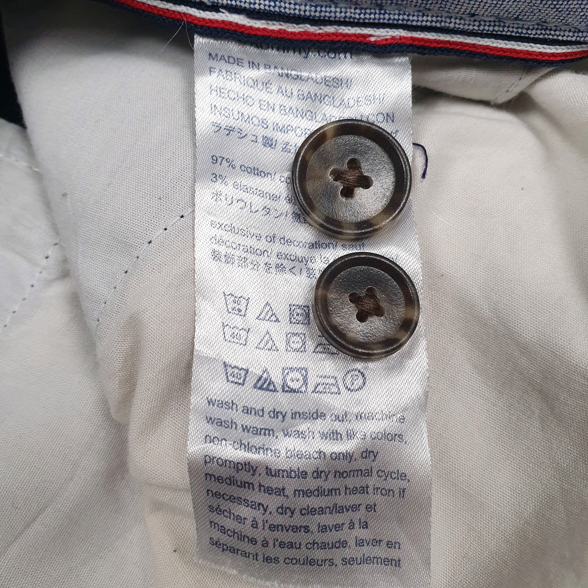 Mens Navy Tommy Hilfiger   Trousers