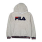 Womens Cream Fila Fluffy Sherpa Hoodie Jumper