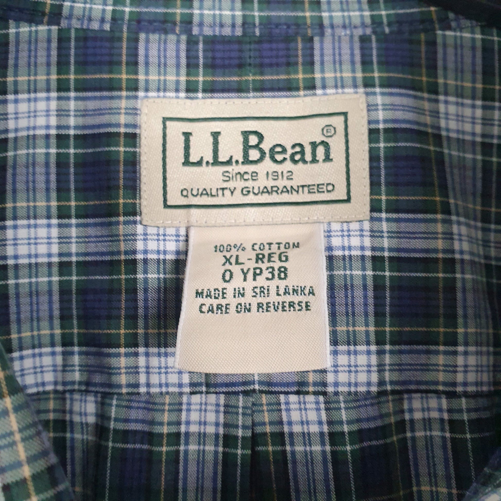 Mens Blue L.L.Bean   Shirt