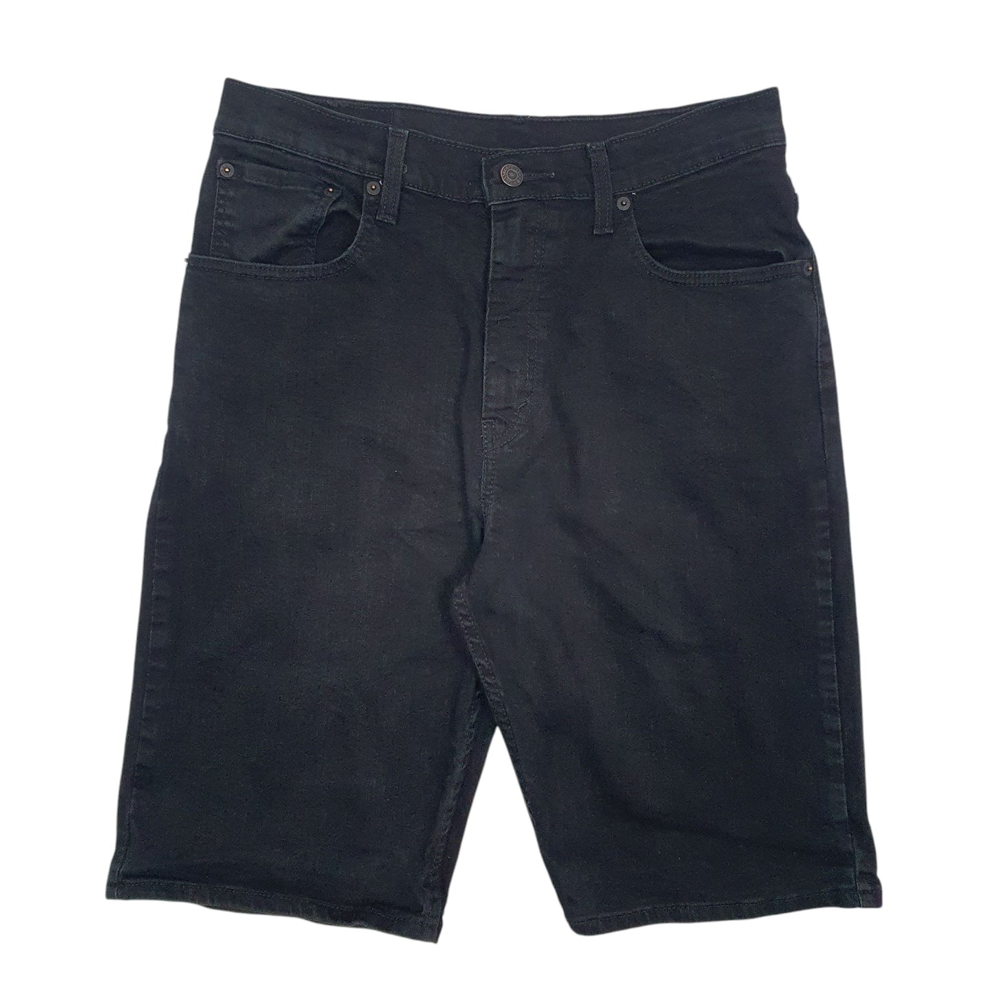 Mens Black Levis 569 Denim Shorts
