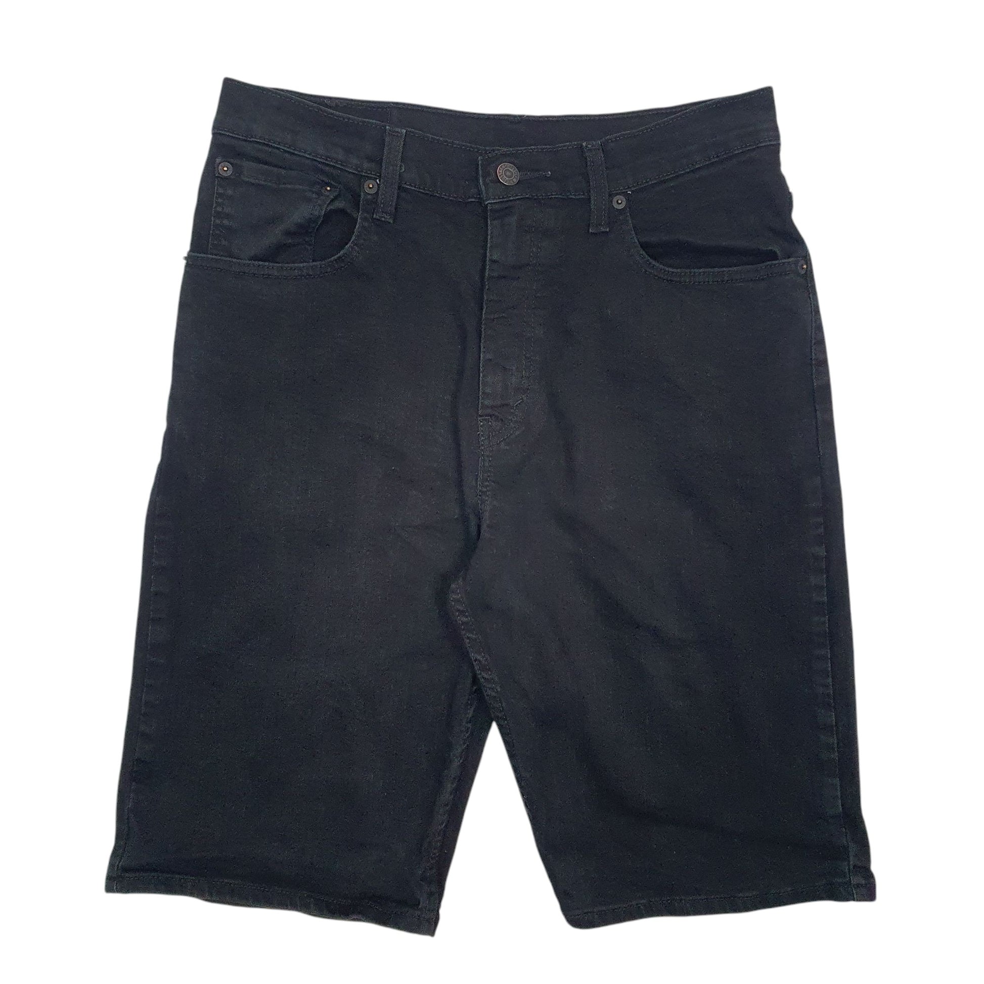 Mens Black Levis 569 Denim Shorts