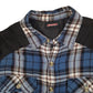 Mens Blue Dickies Plaid Shacket  Coat