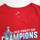 Mens Red NHL Washington Capitals Hockey Stanley Cup  T Shirt