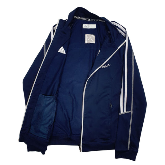 Mens Navy Adidas Active Wear Pirates Volleyball Full Zip Jumper