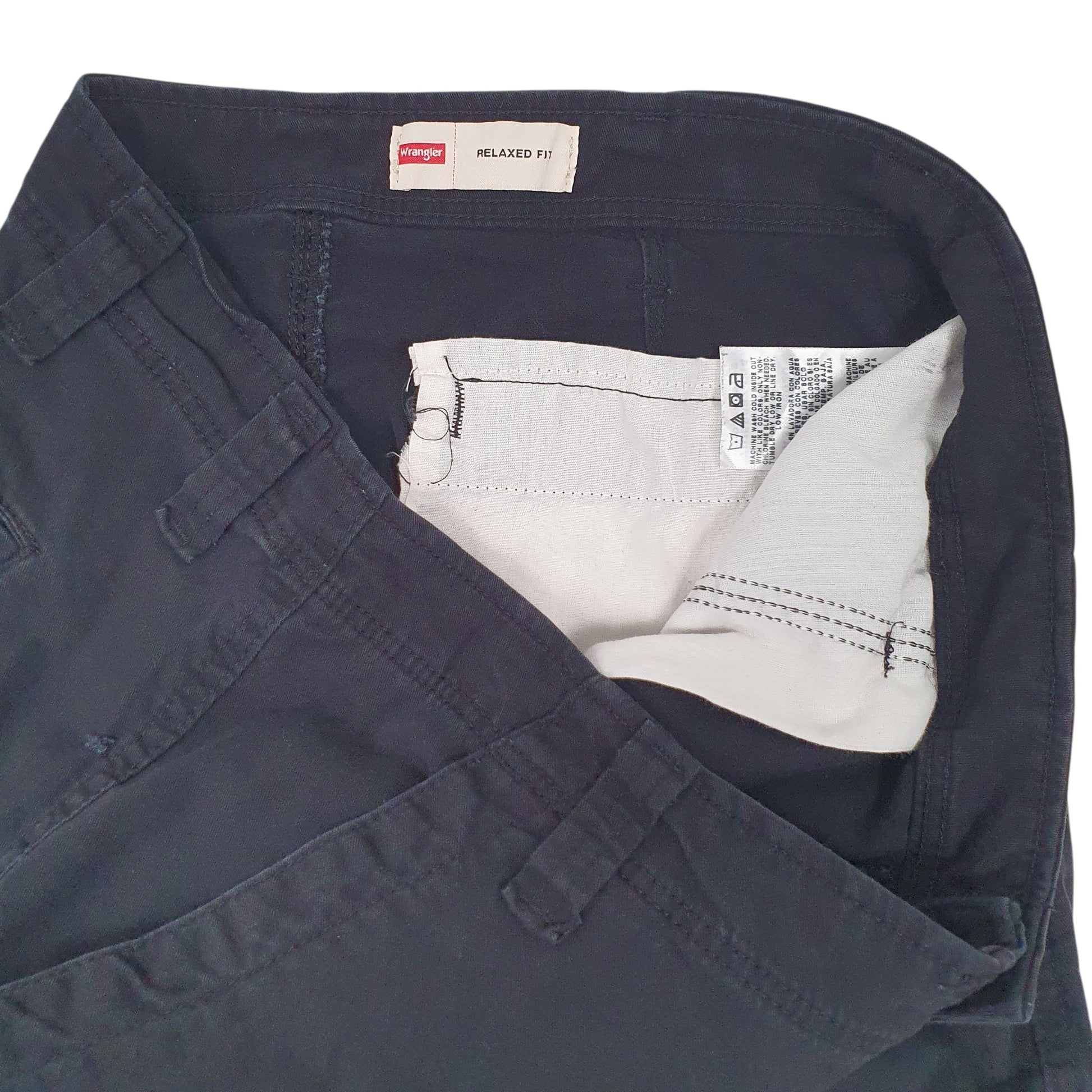 Mens Black Wrangler   Trousers