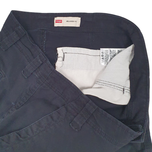 Mens Black Wrangler   Trousers