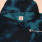 Womens Navy Champion Tie Dye Hoodie Jumper