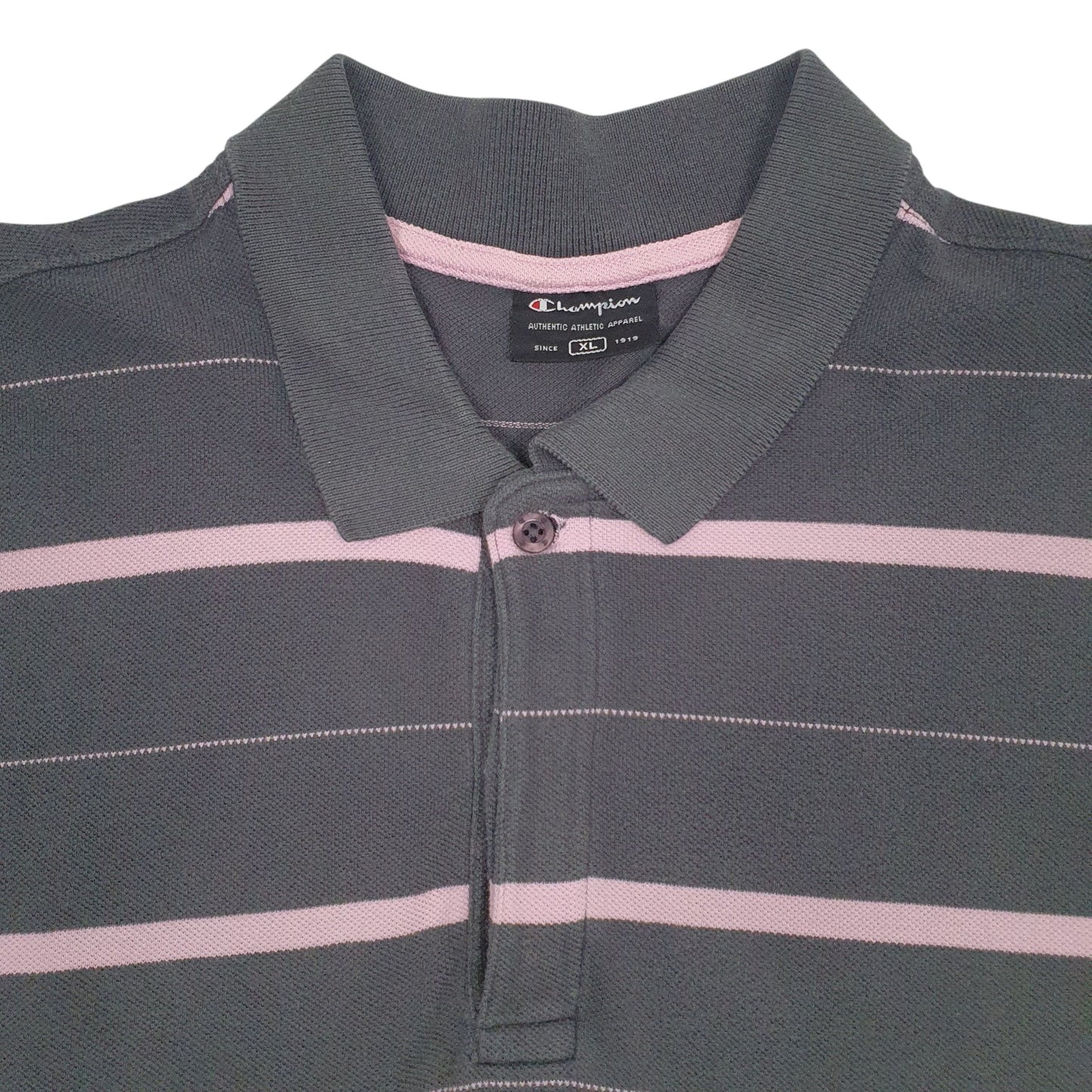 Mens Grey Champion   Polo Shirt