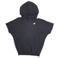 Mens Black Nike Sleeveless Vest Boxing Baggy Hoodie Jumper