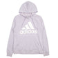 Womens Purple Adidas Spellout Hoodie Jumper