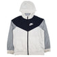 Womens White Nike  Crewneck Coat
