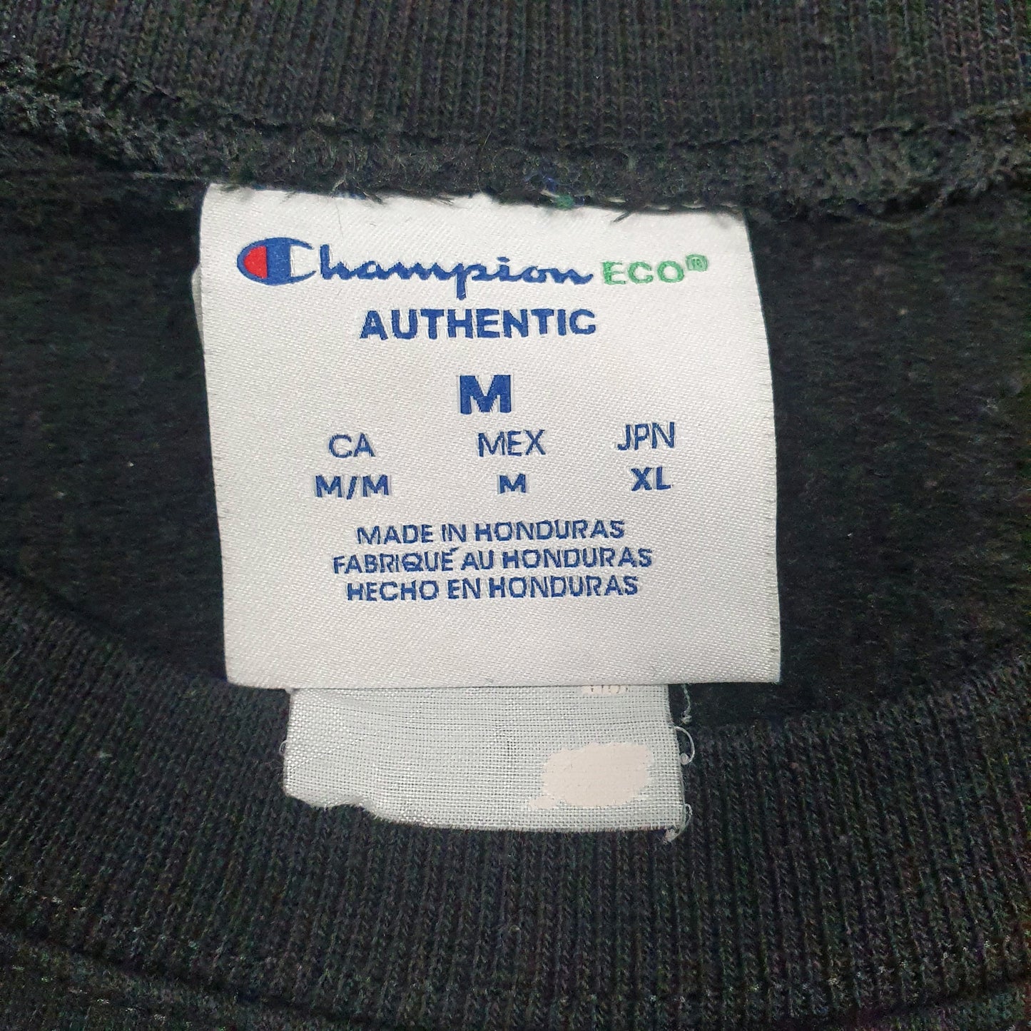 Mens Black Champion  Crewneck Jumper