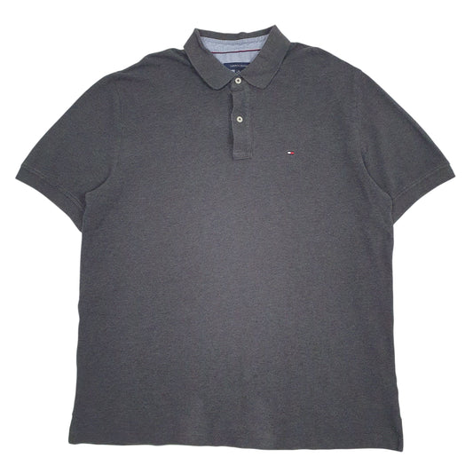 Mens Grey Tommy Hilfiger  Short Sleeve Polo Shirt