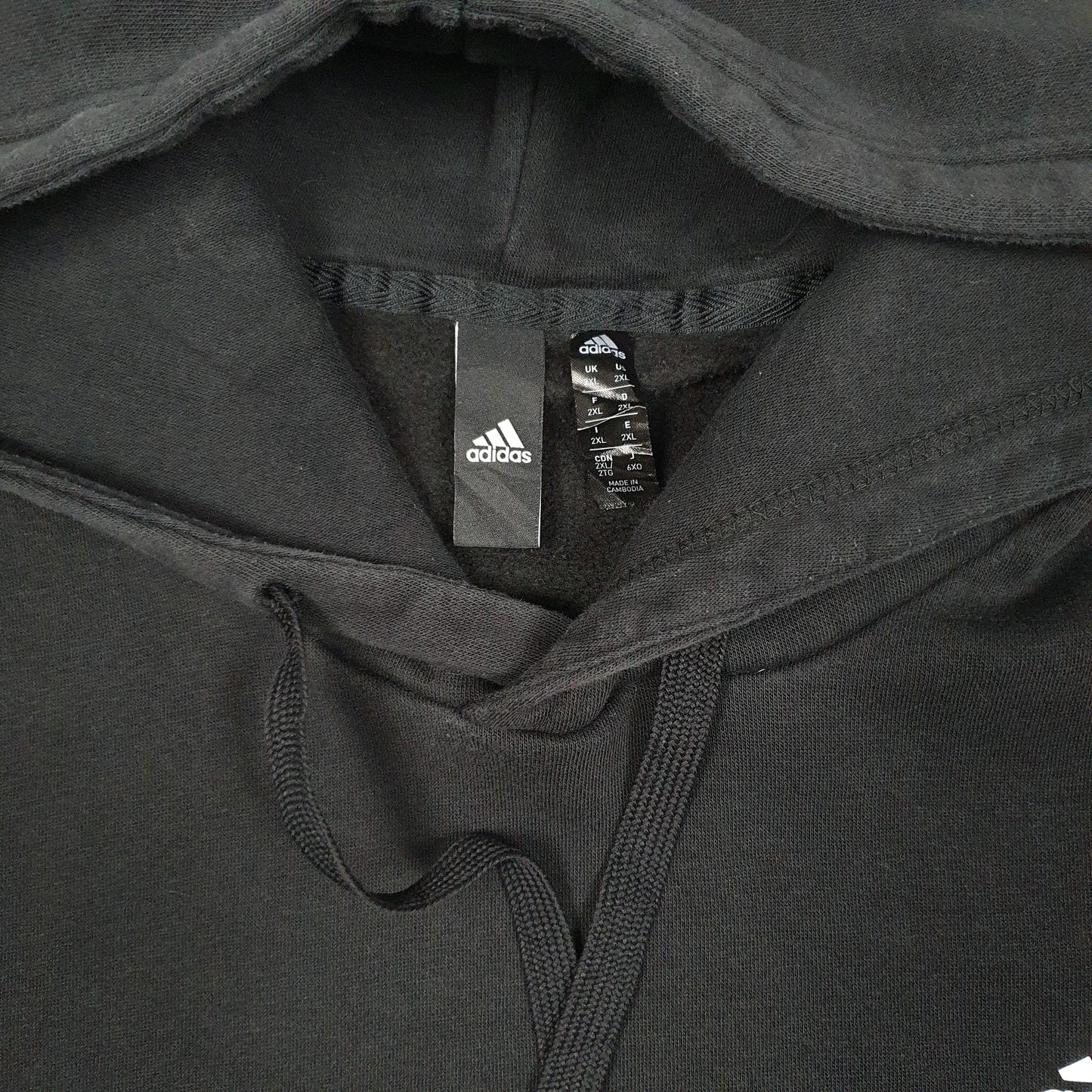 Mens Black Adidas  Hoodie Jumper