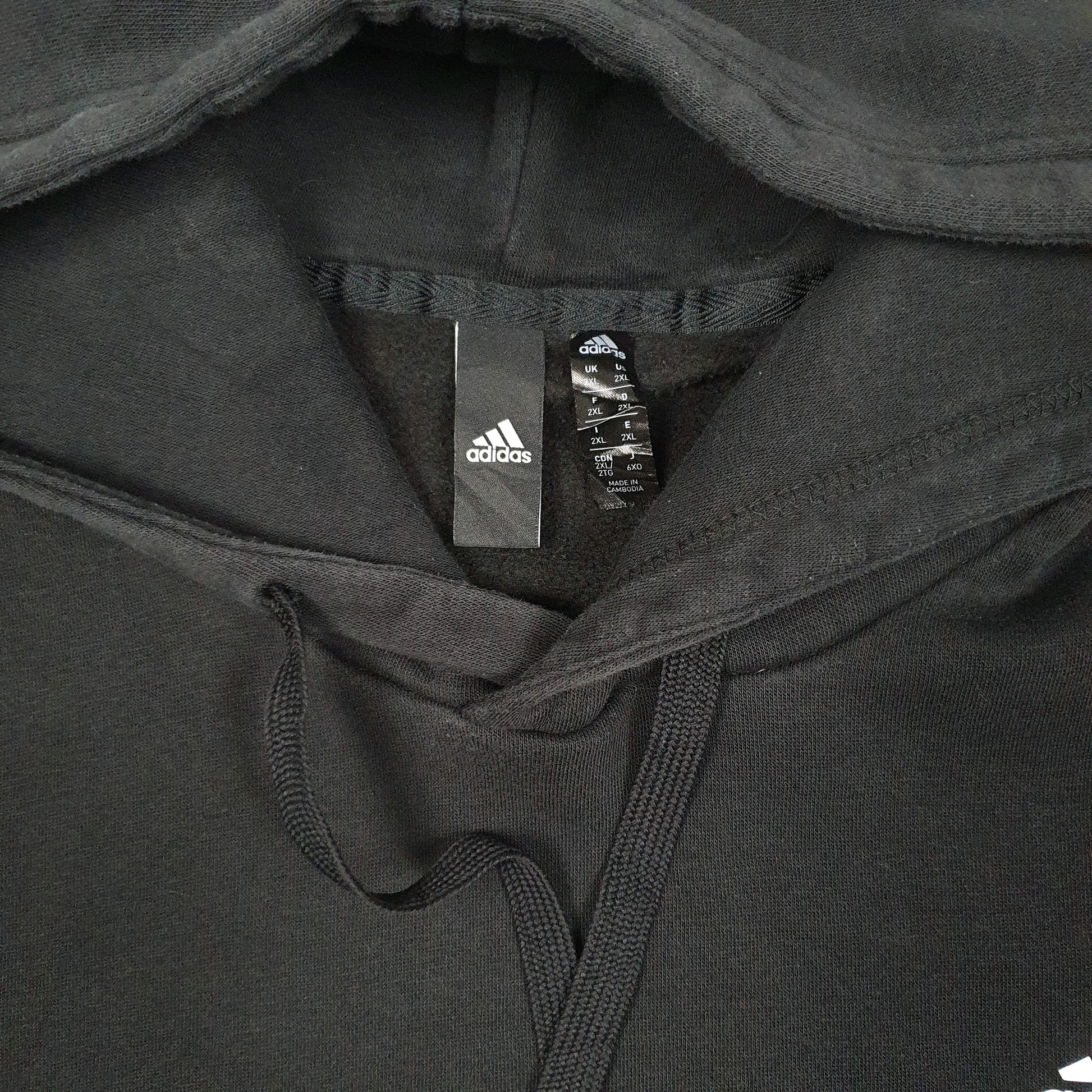 Mens Black Adidas  Hoodie Jumper
