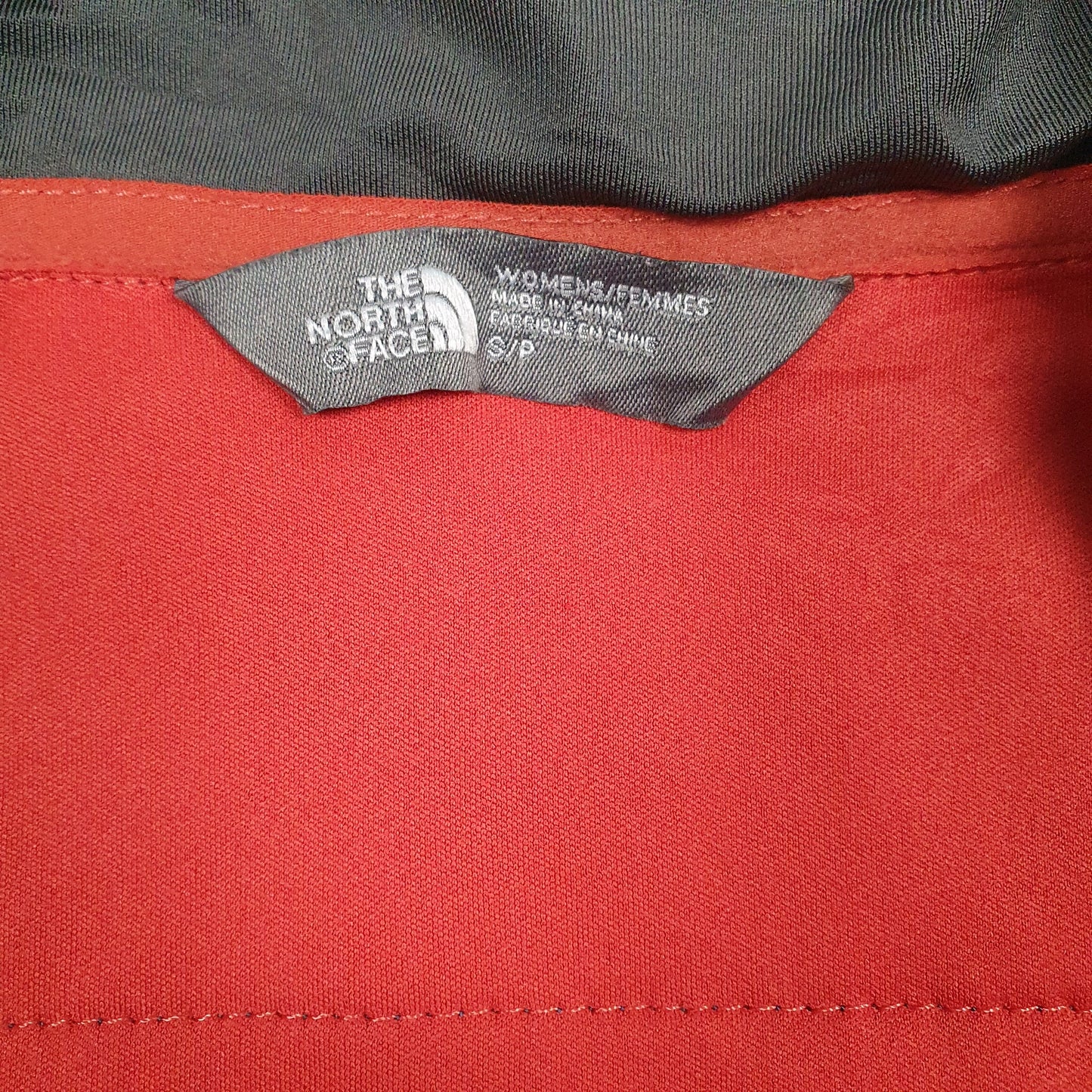 Womens Red The North Face  Crewneck Coat