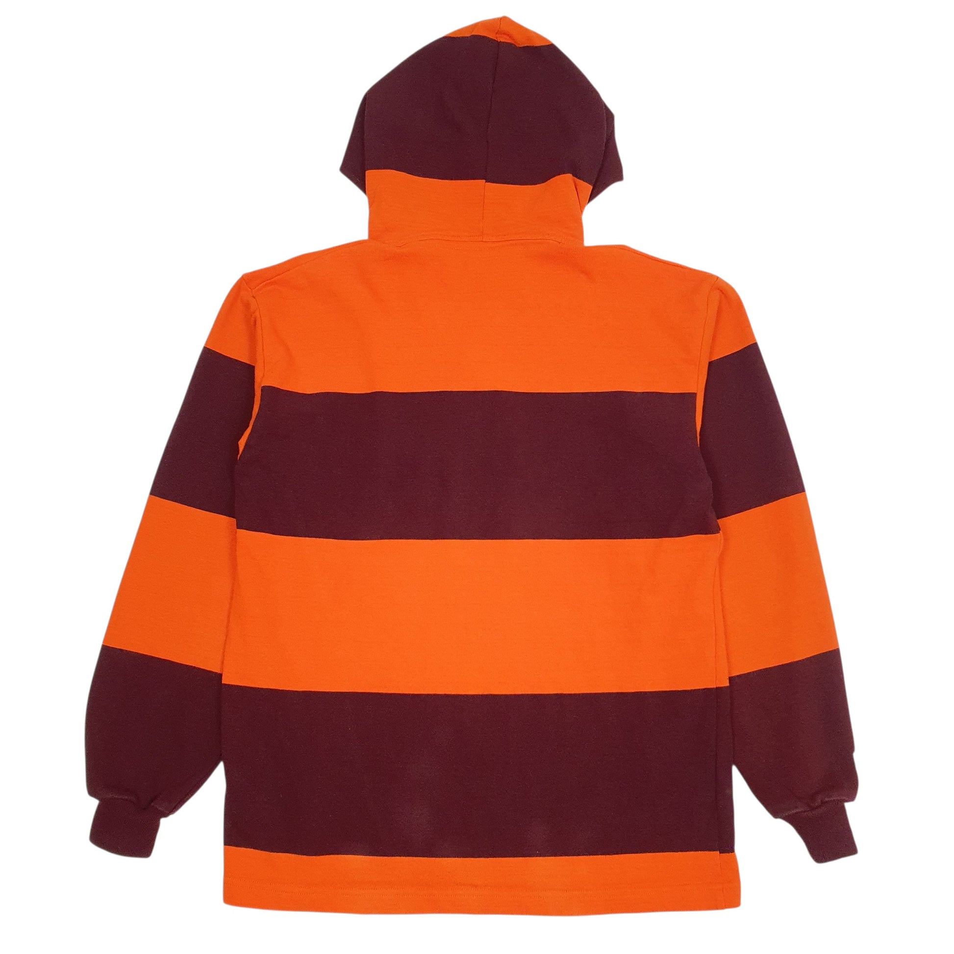 Mens Orange Barbarian Hooded  Polo Shirt