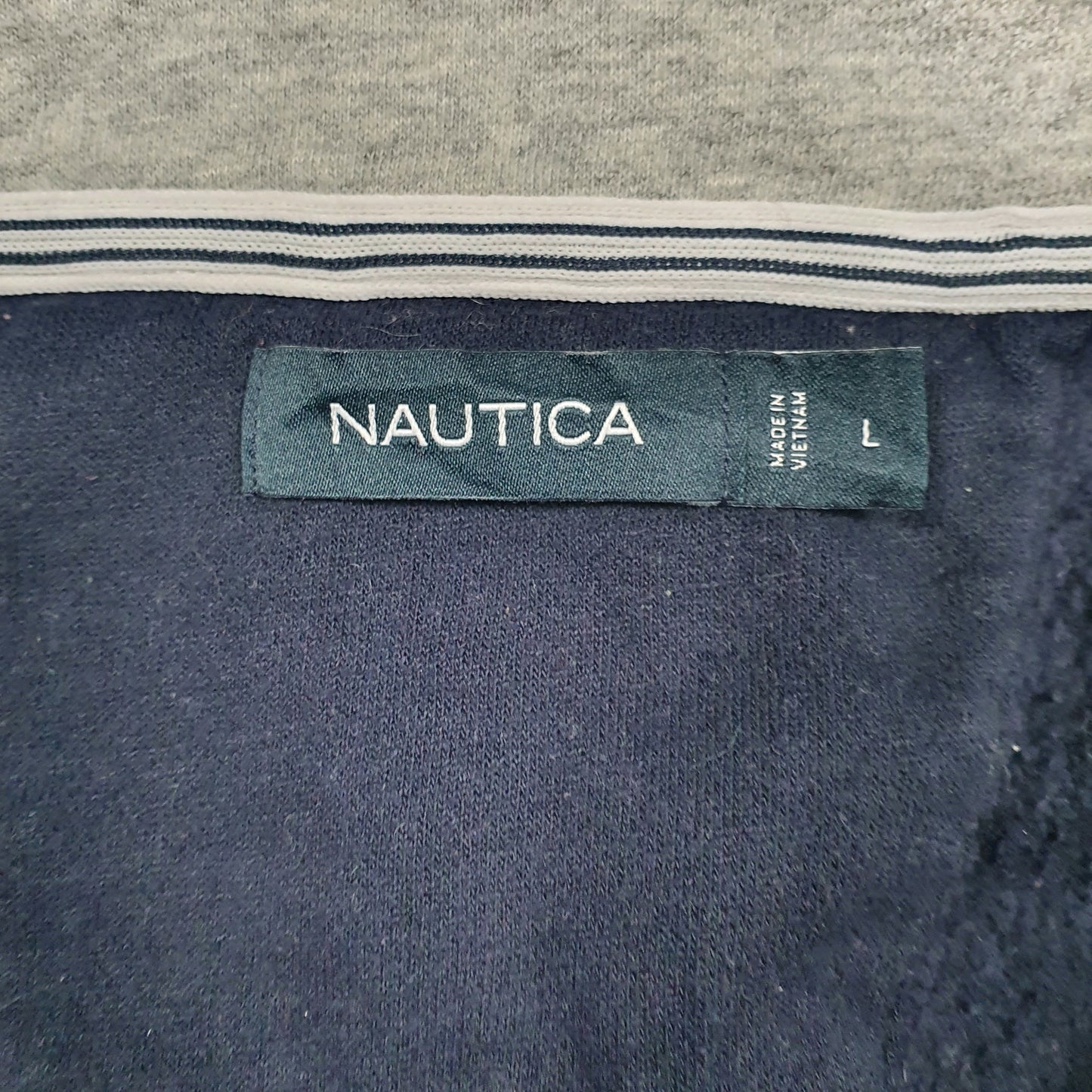 Mens Navy Nautica  Quarter Zip Jumper