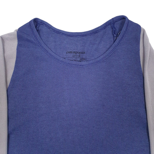 Womens Blue Patagonia Capilene  T Shirt