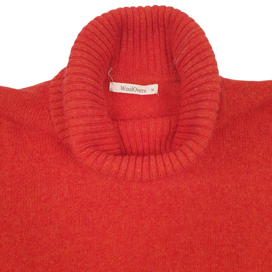 Womens Orange WoolOvers  Turtle Neck Jumper
