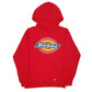 Mens Red Dickies Spellout Hoodie Jumper