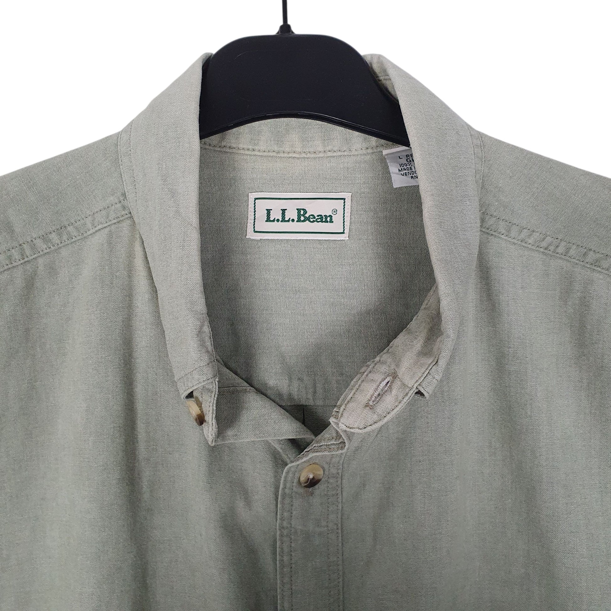 Mens Green L.L.Bean   Shirt