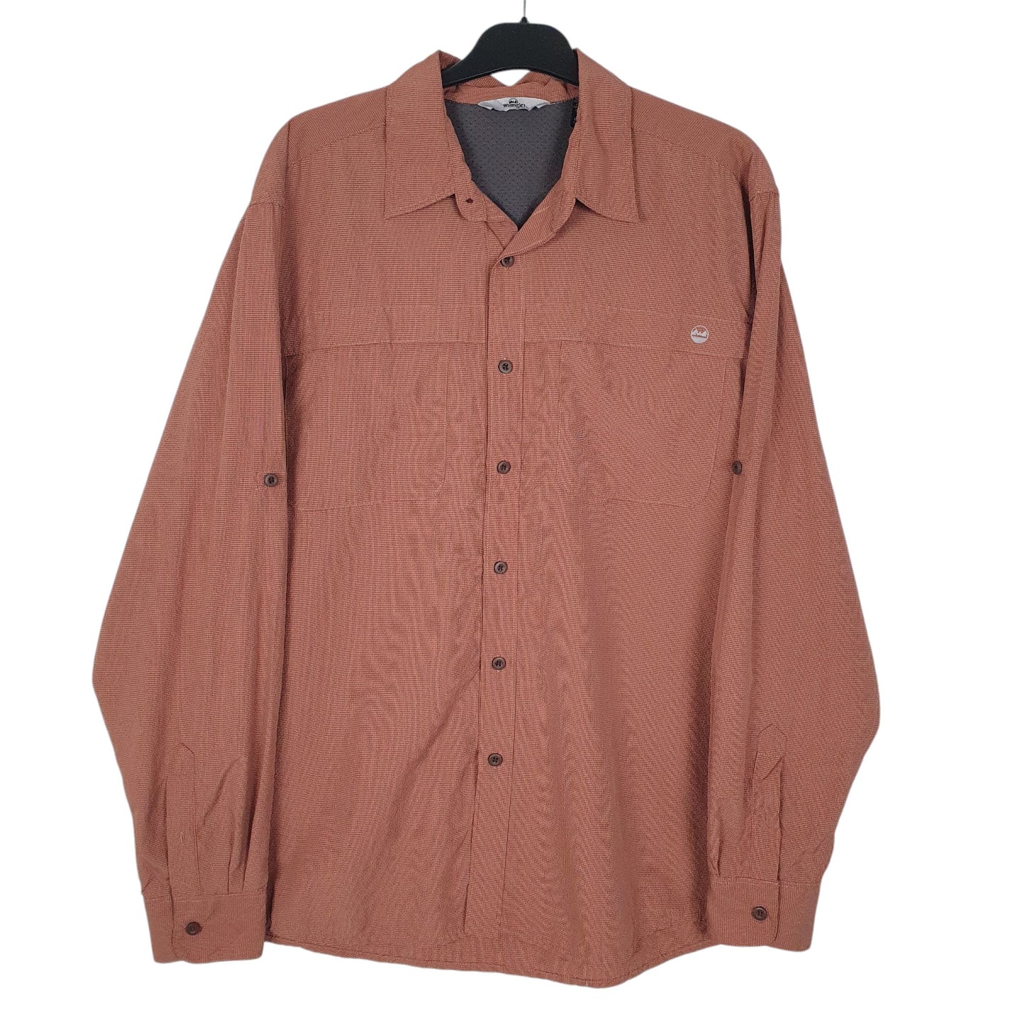 Mens Red Wrangler  Long Sleeve Shirt