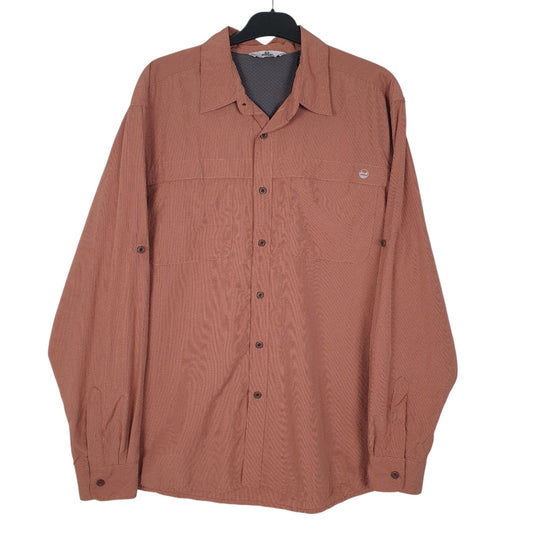 Mens Red Wrangler  Long Sleeve Shirt