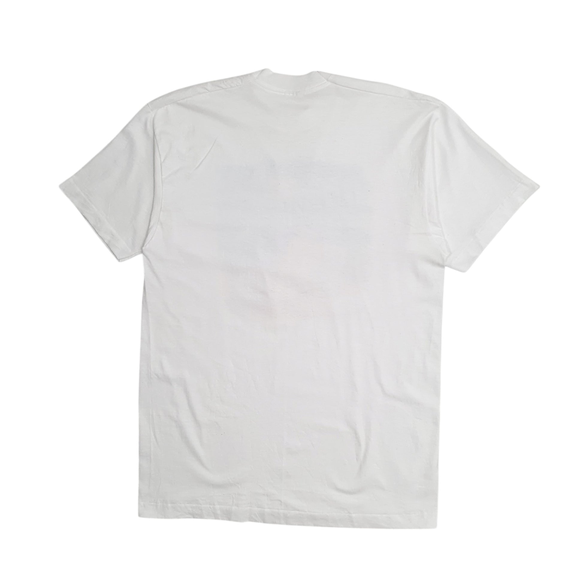 Mens White Unbranded Single Stitch Vintage 90s  T Shirt