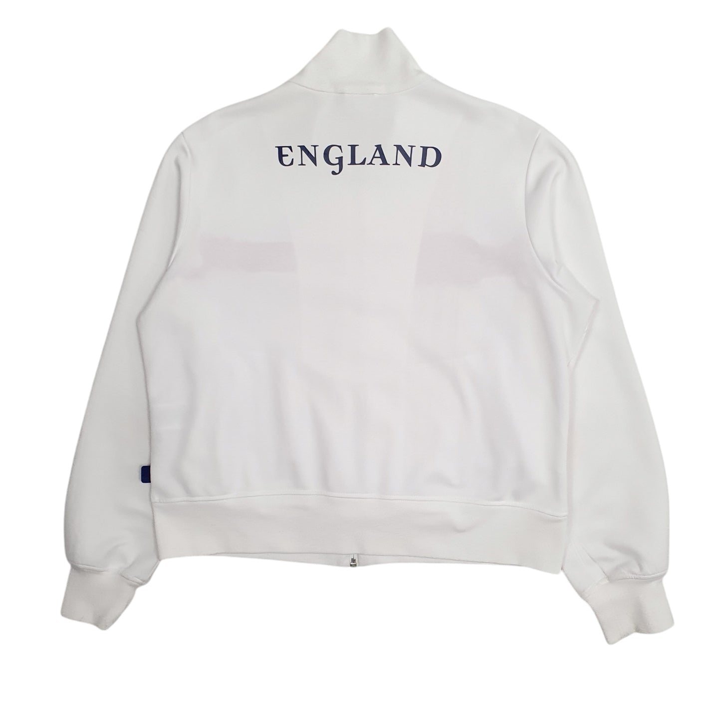 Womens White Adidas England FC World Cup 2006 Germany Full Zip Jumper