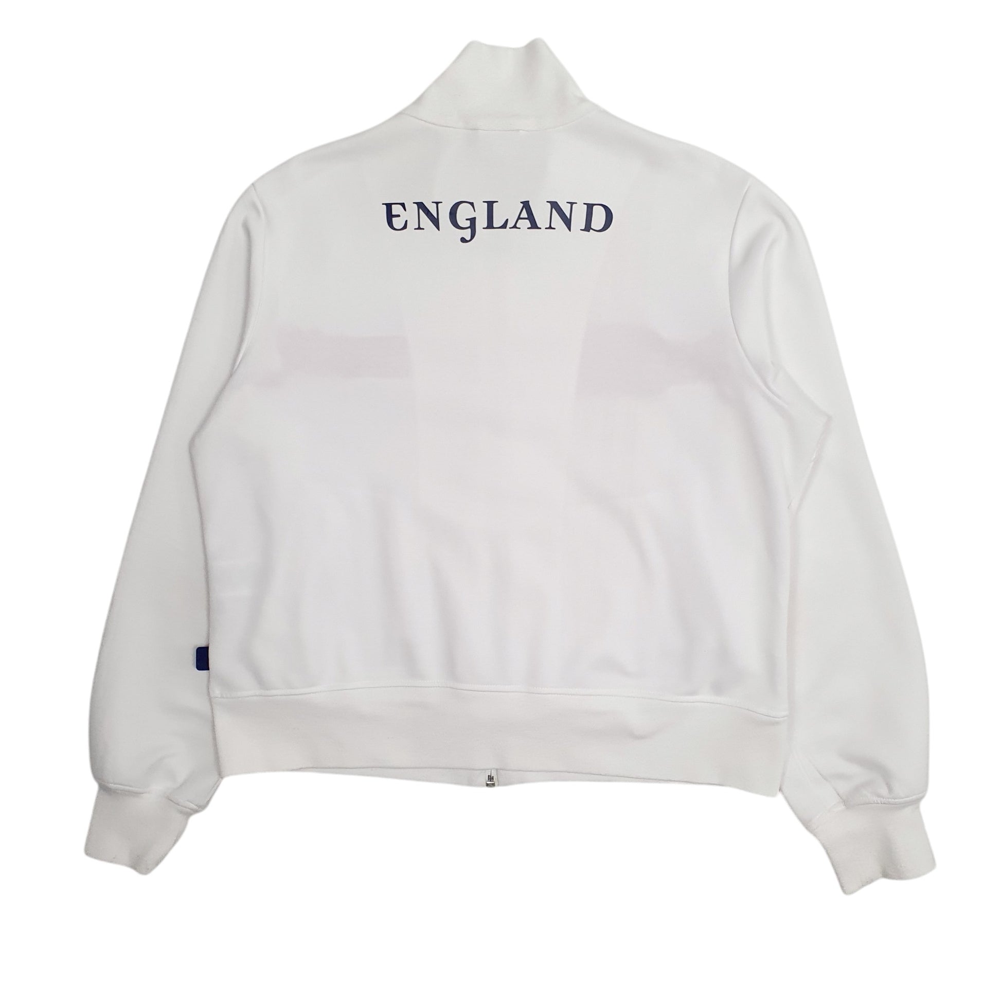 Womens White Adidas England FC World Cup 2006 Germany Full Zip Jumper