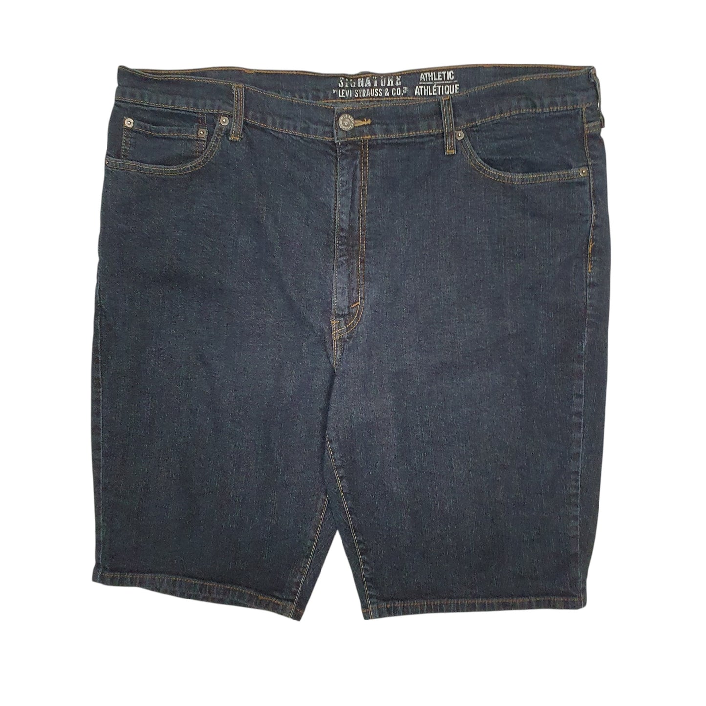 Mens Blue Levis Signature Stretch Denim Shorts