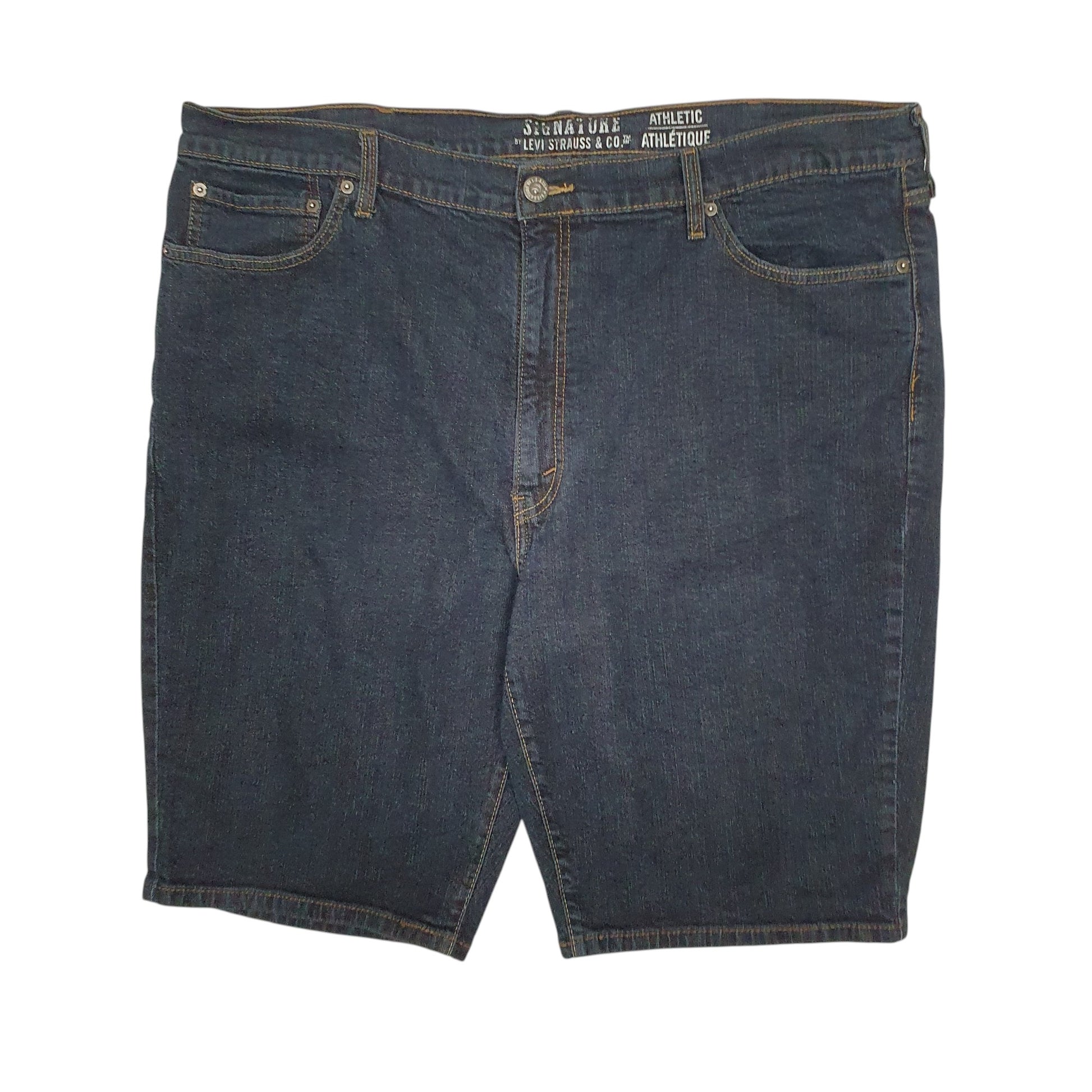 Mens Blue Levis Signature Stretch Denim Shorts