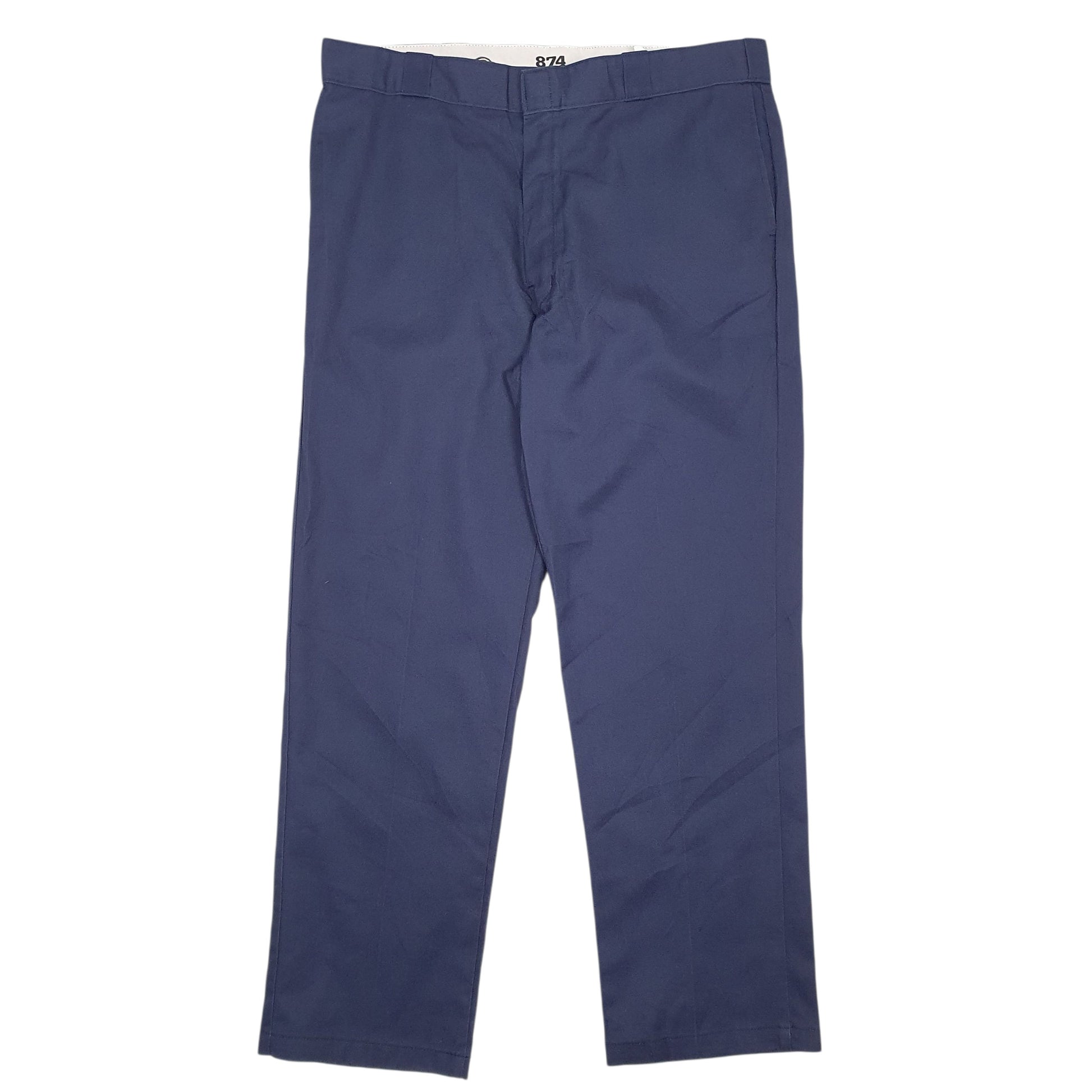 Mens Navy Dickies  Chino Trousers