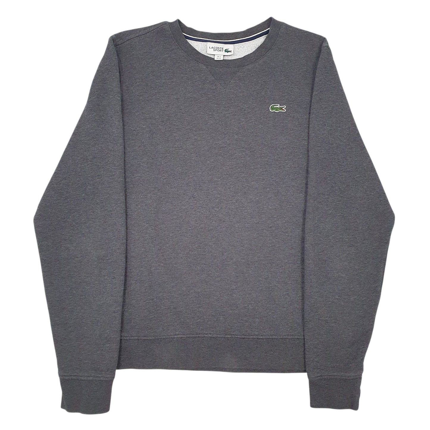 Mens Grey Lacoste  Crewneck Jumper