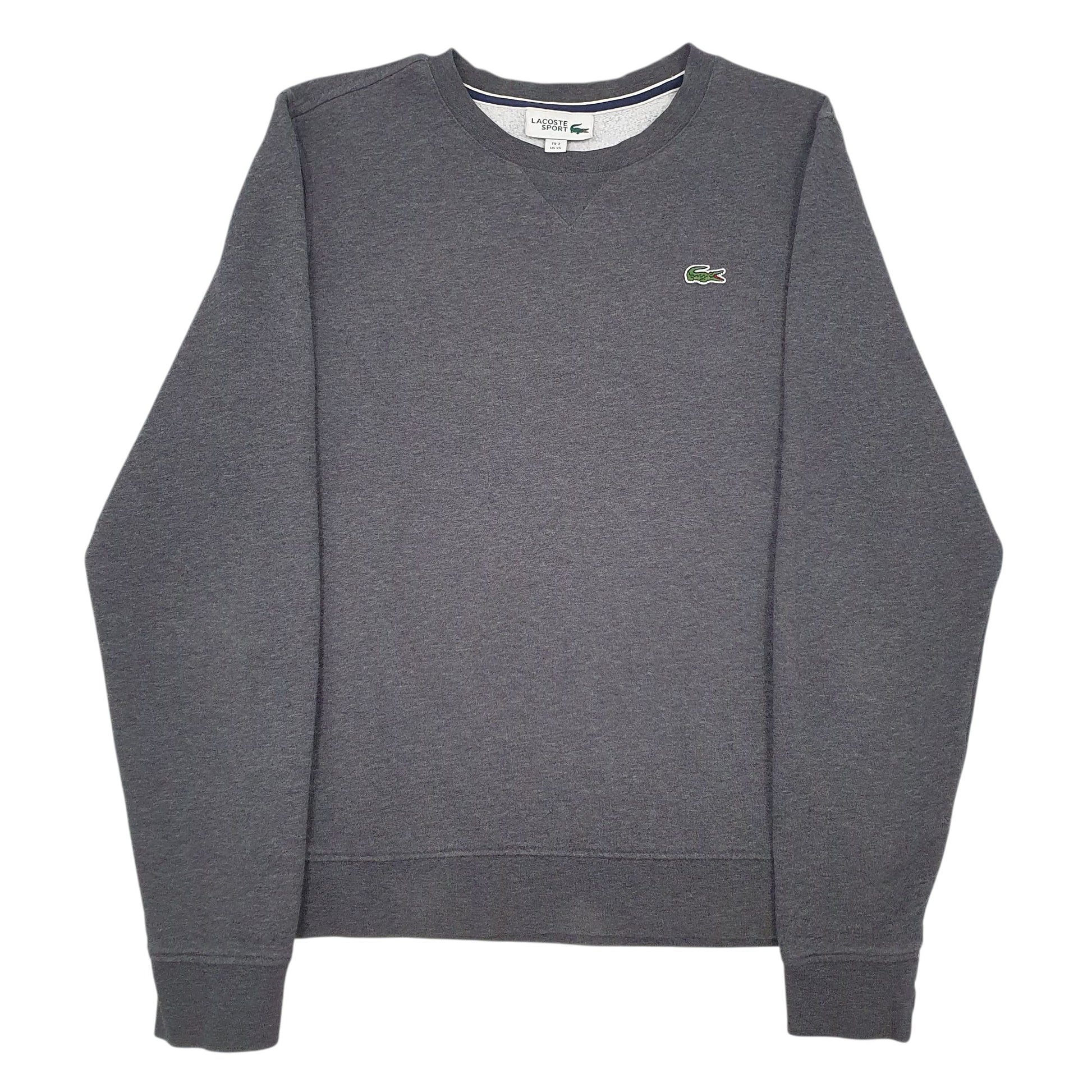 Mens Grey Lacoste  Crewneck Jumper