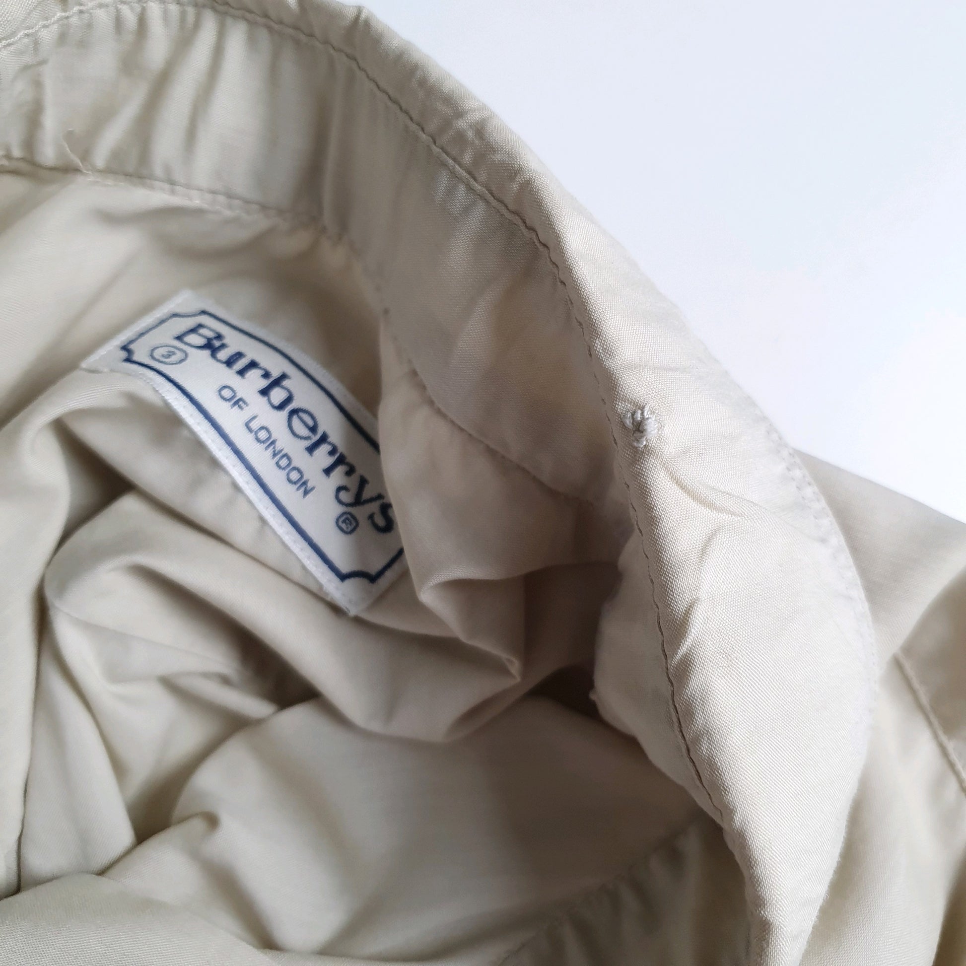 Mens Cream Burberry Vintage 90s  Shirt