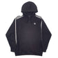Mens Black Adidas Quarter Zip Hoodie Jumper