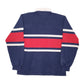Mens Navy Barbarian Rugby Hoodie Polo Shirt